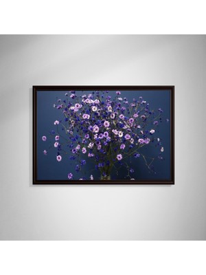 Gece Mavisi Cipso’nun Zarafeti- Çerçeveli Kanvas Tablo