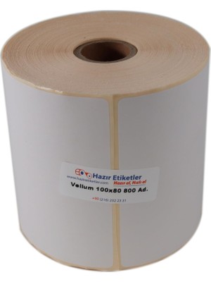 Nexa Rulo Etiket 100MM x 80MM 800 Adet 25MM Çapında