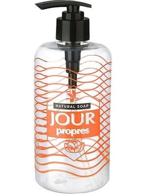 Aesco Şeffaf Sıvı Sabunluk Yuvarlak Plastik Pompalı 500 ml - Lisinya