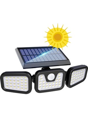 Liora Güneş Enerjili Hareket Sensörlü 3 Taraflı LED AYDINLATMA/GT-SL07