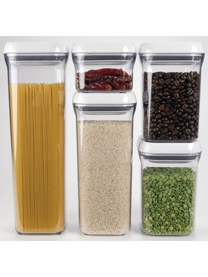 Aesco Vakumlu Kare Saklama Kabı - 1 Litre - Lisinya