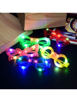 Aesco LED Işıklı Karışık 6 Model Yanar Söner Parti Gözlüğü 12 Adet - Lisinya