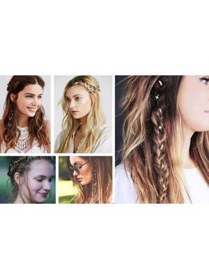 Aesco Saç Piercingi - Saç Yüzüğü - Silver - Lisinya