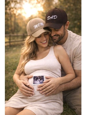 SF Collection Mom & Dad Baskılı Basic 2’li Çift Kombin Şapka