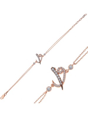 Tienda Elegante Gümüş Rose Elif Vav Kadın Bileklik