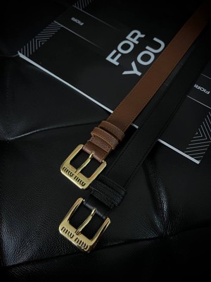 Fiori Yazılı Tokalı Köprülü Kadın Kemer, Pantolon Kemeri, Ceket Kemeri, Elbise Kemeri, Gömlek Kemeri