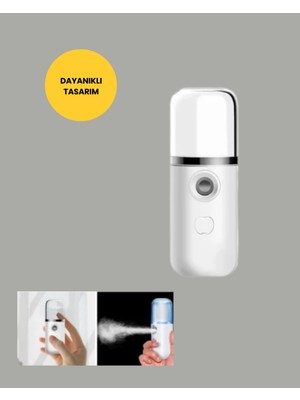 Aesco Akıllı Pro Teknolojili Şarjlı Nemlendirici – Portatif Cilt ve Hava Nemlendirici Cihaz - Lisinya