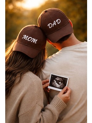 SF Collection Mom & Dad Baskılı Basic 2’li Çift Kombin Şapka