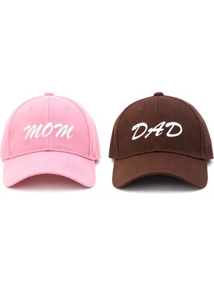 SF Collection Mom & Dad Baskılı Basic 2’li Çift Kombin Şapka