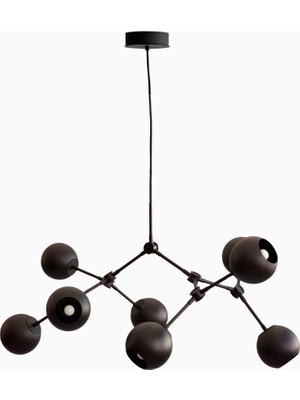 101 Copenhagen Drop Chandelier Globe Mini 5m Ayarlanabilir, Metal Küre Dekoratif Tasarım Avize