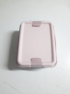 Aesco Kulplu Beslenme Kabı  2 Bölmeli Mandallı Diyet Kabı -Çatal Kaşık Dahildir - Lisinya