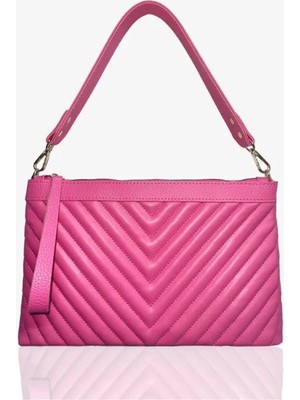 Farbag Siyah Nakışlı Suni Deri Portföy ve Omuz Çantası