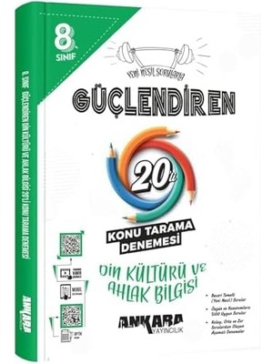 Liora 8.⁠ ⁠sınıf Güçlendiren Din Kültürü ve Ahlak Bilgisi 20'li Konu Tarama Denemesi