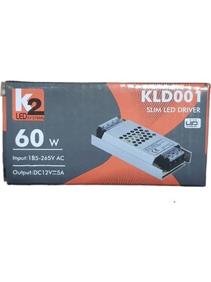 K2 Slim LED Trafosu 5A 60W KLD001