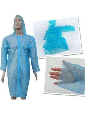 Aesco Tek Kullanımlık Çıtçıtlı Yağmurluk ( 5 Adet ) - Lisinya