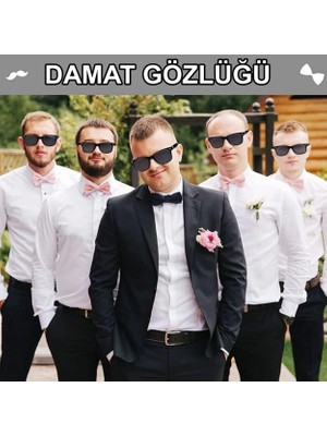 Aesco Damat Gözlüğü – Düğün ve Bekarlığa Veda Partisi Aksesuarı - Lisinya