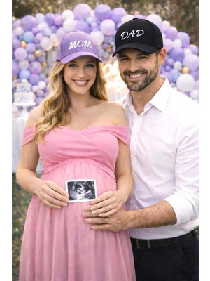 SF Collection Mom & Dad Baskılı Basic 2’li Çift Kombin Şapka