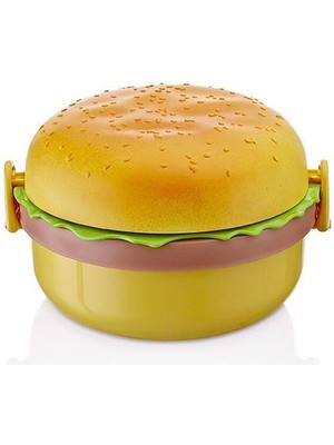 Aesco Hamburger Görünümlü Beslenme ve Saklama Kabı - Lisinya