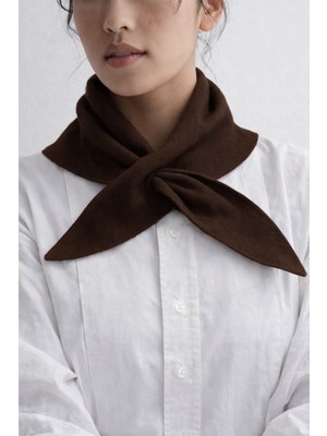 Bahels Viral Acı Kahve Geçmeli Boyunluk Şal Atkı