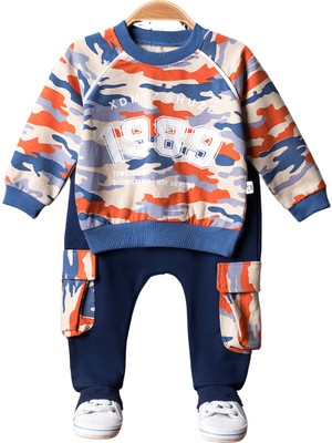 Anılço Baby Yeni Sezon Baskılı Kamufulaj Desenli 1989 Baskılı 2 Li Takım