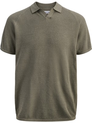 Jack & Jones Erkek Triko V Yaka Tisört- Hill