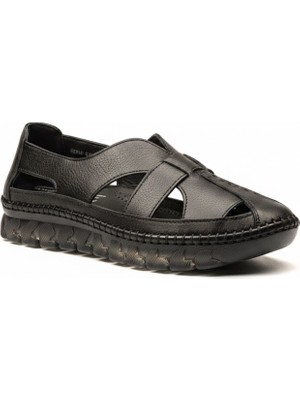 Voyager Delikli Kadın Deri Yumuşak Silikon Taban Casual Ayakkabı Z568