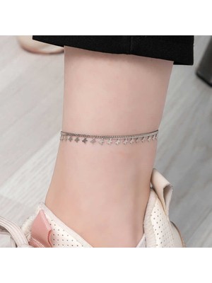 Tienda Elegante Gümüş Kelebek Halhal