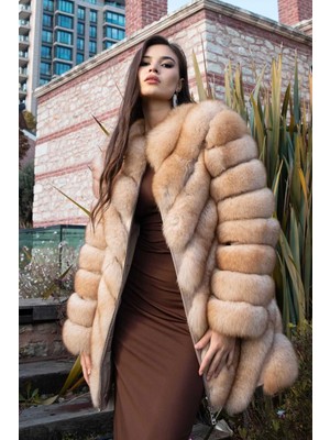 Hakiki Frost Tilkisi Kürkü Kaban