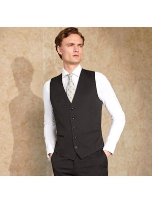 İlayda Emir Slim Fit, Blazer, Kırlangıç Yaka, 2 Düğmeli, Yelekli, Siyah Erkek Takım Elbise