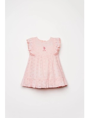U.s. Polo Assn. Kız Bebek Elbise 6-36 Ay Pembe