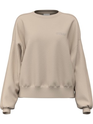 Guess Kadın Octavia Aktif Sweatshirt - Bej