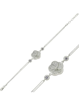 Tienda Elegante Gümüş Papatya Bayan Bileklik