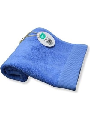 Velora %100 Lüks Türk Pamuğu Banyo Havlusu - Banyonuz Için Yumuşak, Emici ve Peluş Tekstil | Elegance El Havlusu | Üstün Kalite Havlu (Mavi, 33X33 Cm)