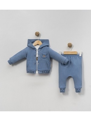 Chocukcha Junıor Panda Baskılı 3 Lü Eekek Bebek Takım