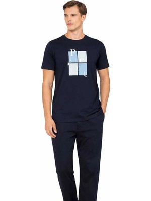 Pierre Cardin Penye Kısakol Pijama Takım H-PC6126