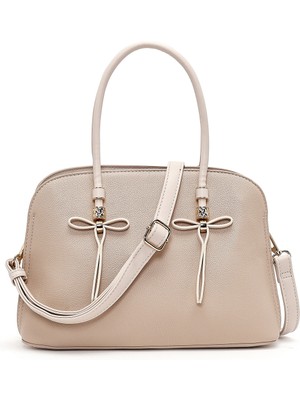 Derimod Kadın Krem Uzun Askılı Klasik Kol Çantası 26PBD2837FT