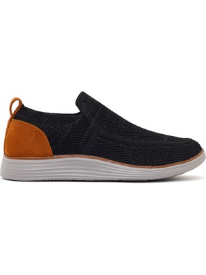 Derimod Zero Erkek Siyah Kalın Tabanlı Kumaş Sneaker 26SFD69026F