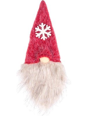 Velora Yılbaşı Süsü Baba Figürü Içeçek Başlığı Kırmızı 12X34 Cm.