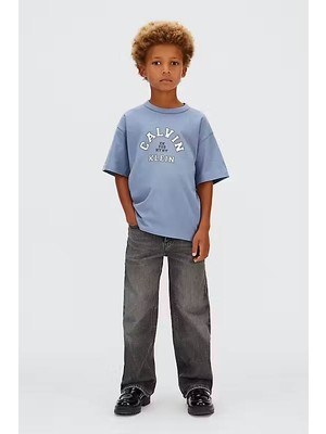 Calvin Klein Erkek Çocuk Varsıty Graphıc T-Shirt - Mavi