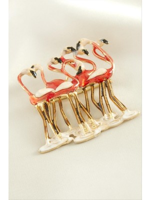 Zero Land Matrixzn Kuğu Mineli Broş - Sarı