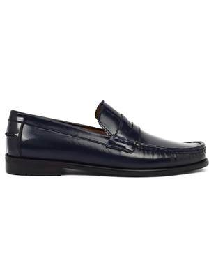 Derimod Erkek Lacivert Deri Klasik Loafer 26SFD601722
