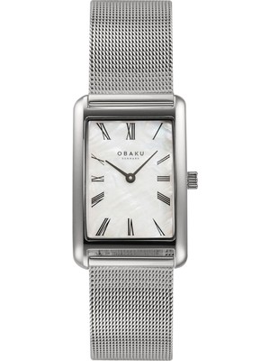 Obaku Denmark V311LXCWMC Quartz Gri Hasır Kordon 24 mm Kadın Kol Saati