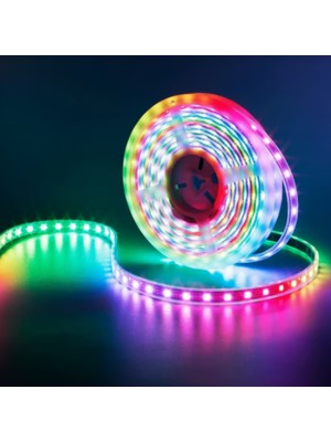AsŞerit Led Rgb Hortum Esnek Şerit LED 10 Metre  + 220V Fiş