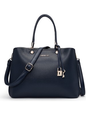 Derimod Kadın Lacivert Uzun Askılı Klasik Kol Çantası 26PBD283618