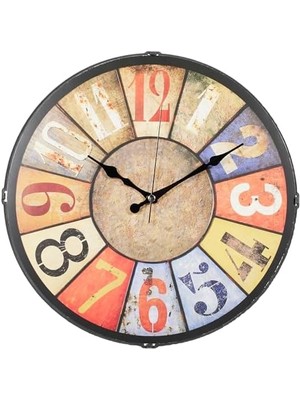 Velora Dekoratif Gerçek Cam Sessiz Mekanizma Duvar Saati 36 cm MR239