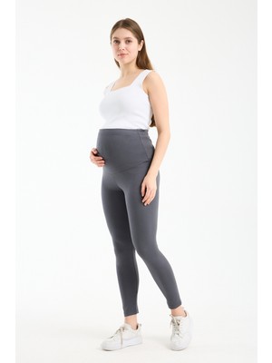 Esnek Kumaş Ayarlanabilir Bel Hamile Taytı