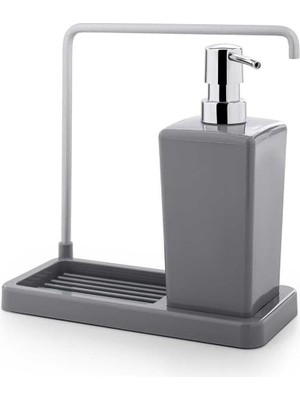 Velora Luna Mutfak Sıvı Sabunluk, 420 Ml, 21 x 10 x 20 Cm, Gri