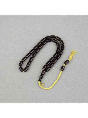 Lapisdo Omari Sıkma Kehribar Kapsül Kesim Oturtma Imameli Sistemli 6X11MM Tesbih