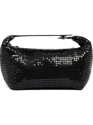 Derimod Kadın Siyah Pullu Mini Kol Çantası 26PBD2718ML