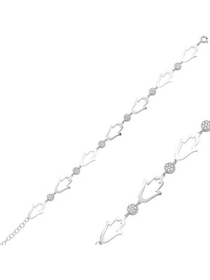 Tienda Elegante Gümüş Fatma Ana Eli Bayan Bileklik